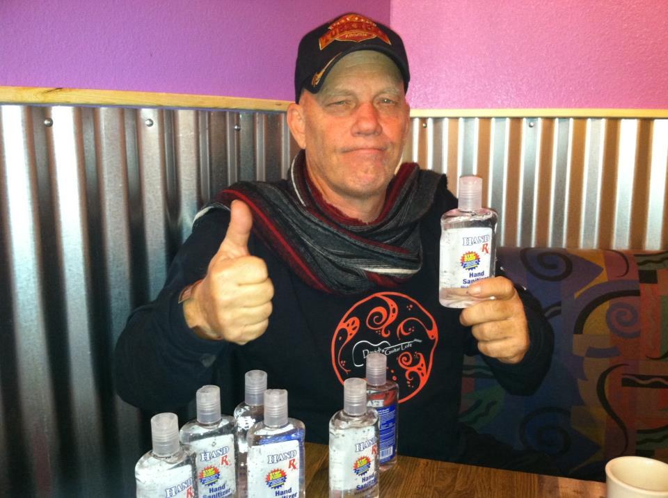 Jeffrey Everhard pictured in local press coverage of his public-health work