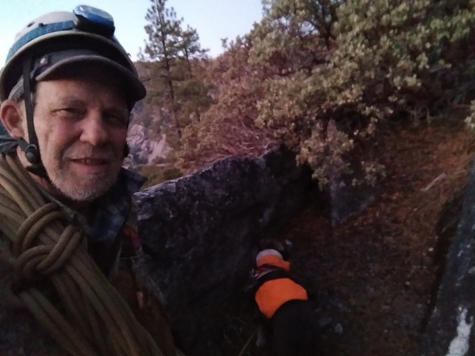 Geof Bard in a Yosemite climbing setting